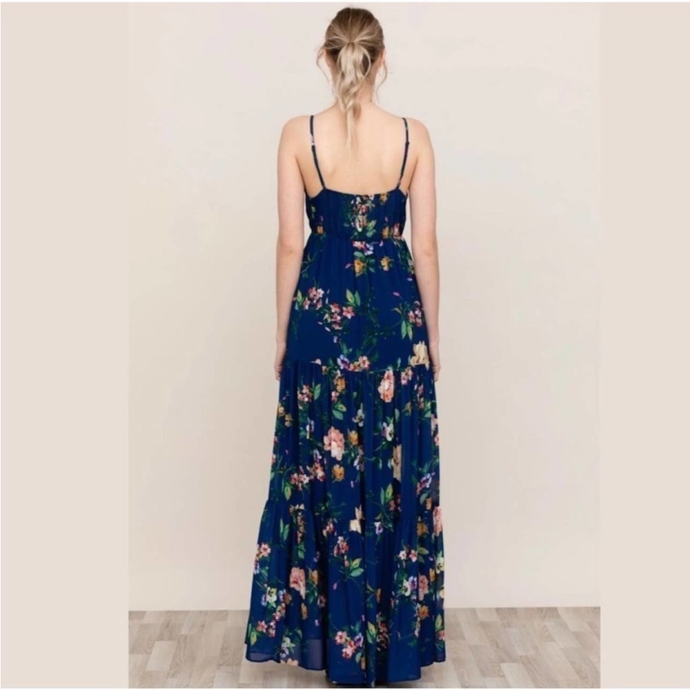 Yumi Kim Darling Tiered Maxi Dress Symphony Navy Color-XS - Picture 2 of 16